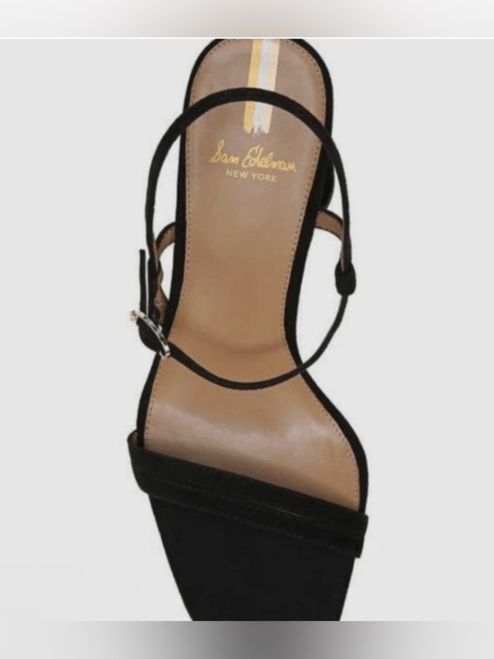 Sam Edelman Black Strappy Block Heel Sandals - Picture 8 of 15